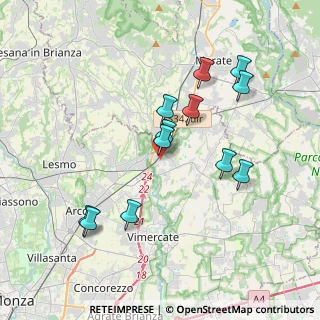 Mappa Via Michelangelo Buonarroti, 20866 Carnate MB, Italia (3.62167)