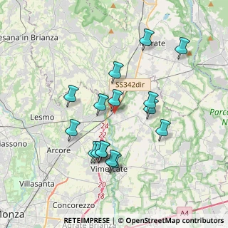 Mappa Via Galilei, 20866 Carnate MB, Italia (3.53625)
