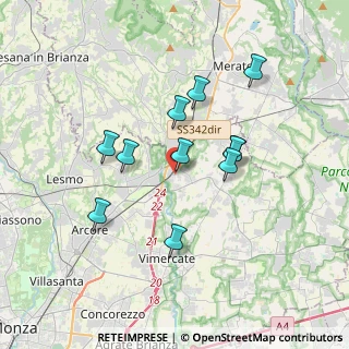 Mappa Via Michelangelo Buonarroti, 20866 Carnate MB, Italia (3.09727)
