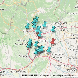 Mappa Via Roare, 36030 Villaverla VI, Italia (11.189)