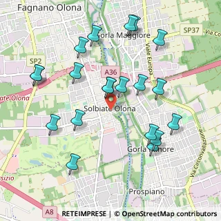Mappa Piazza Gabardi, 21058 Solbiate Olona VA, Italia (1.0615)