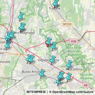Mappa Piazza Gabardi, 21058 Solbiate Olona VA, Italia (5.6565)