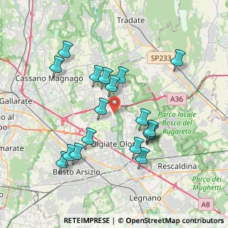 Mappa Piazza Gabardi, 21058 Solbiate Olona VA, Italia (3.65167)