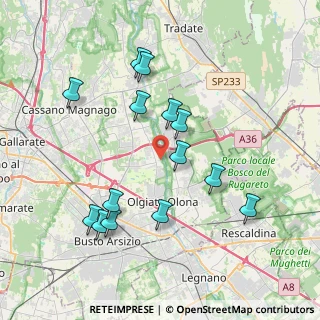 Mappa Piazza Gabardi, 21058 Solbiate Olona VA, Italia (3.86143)