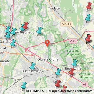Mappa Piazza Gabardi, 21058 Solbiate Olona VA, Italia (7.009)