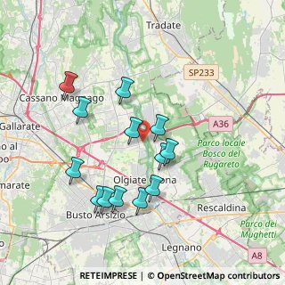 Mappa Piazza Gabardi, 21058 Solbiate Olona VA, Italia (3.50385)