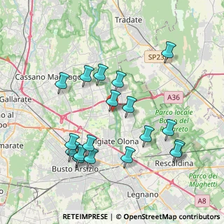 Mappa Piazza Gabardi, 21058 Solbiate Olona VA, Italia (3.96389)