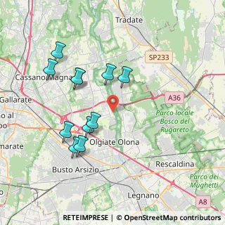 Mappa Piazza Gabardi, 21058 Solbiate Olona VA, Italia (3.70182)