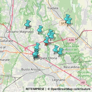 Mappa Piazza Gabardi, 21058 Solbiate Olona VA, Italia (3.10714)
