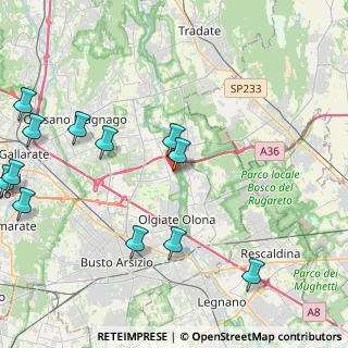 Mappa Piazza Gabardi, 21058 Solbiate Olona VA, Italia (5.48417)