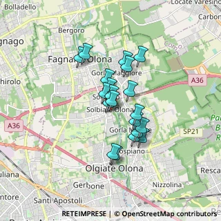 Mappa Piazza Gabardi, 21058 Solbiate Olona VA, Italia (1.2445)