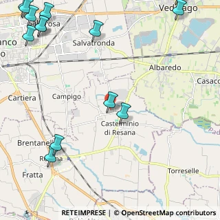 Mappa Via Alessandro Manzoni, 31023 Resana TV, Italia (3.52857)