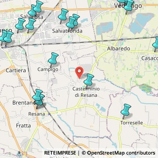 Mappa Via Alessandro Manzoni, 31023 Resana TV, Italia (3.4745)