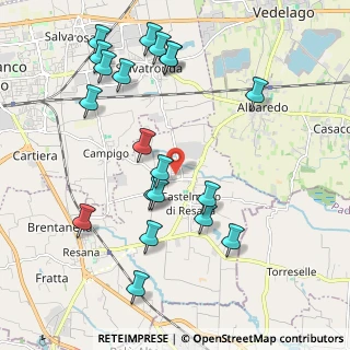 Mappa Via Alessandro Manzoni, 31023 Resana TV, Italia (2.228)