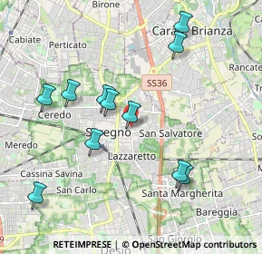 Mappa Via Bertacchi, 20831 Seregno MB, Italia (1.98364)