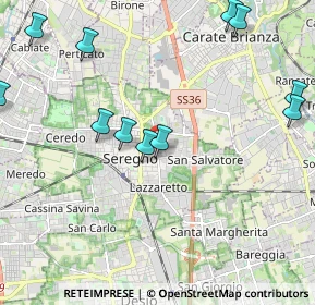 Mappa Via Bertacchi, 20831 Seregno MB, Italia (2.65583)