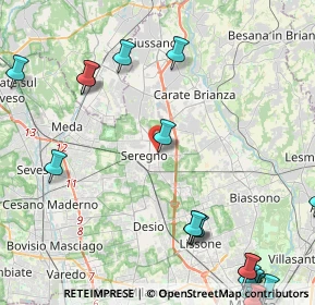 Mappa Via Bertacchi, 20831 Seregno MB, Italia (6.5785)