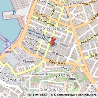 Mappa Via Genova, 21, 34121 Trieste, Trieste (Friuli-Venezia Giulia)