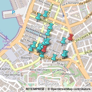 Mappa Via Genova, 34122 Trieste TS, Italia (0.172)