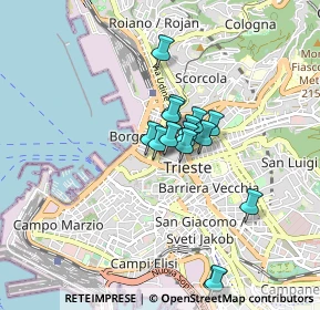 Mappa Via Genova, 34122 Trieste TS, Italia (0.616)