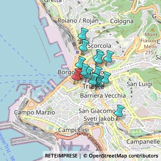 Mappa Via Genova, 34122 Trieste TS, Italia (0.51533)