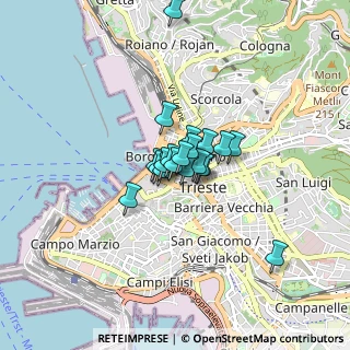 Mappa Via Mazzini, 34121 Trieste TS, Italia (0.45)