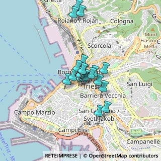 Mappa Via Genova, 34122 Trieste TS, Italia (0.5615)