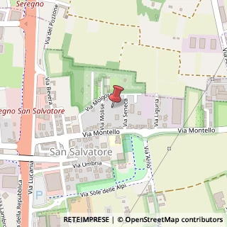 Mappa Via Montello, 171/C, 20831 Seregno, Monza e Brianza (Lombardia)