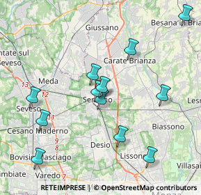 Mappa Vicolo Sole, 20831 Seregno MB, Italia (4.03917)