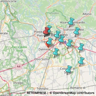 Mappa Via Agostino Richelmy, 24044 Dalmine BG, Italia (6.71643)