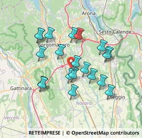 Mappa Via Carbonesca, 28012 Cressa NO, Italia (6.3525)