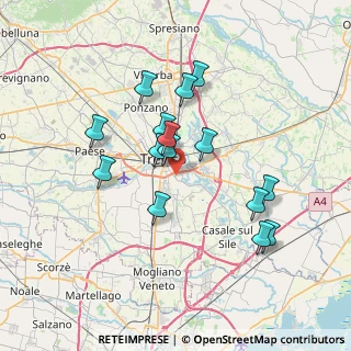 Mappa Strada Sant'Antonino, 31100 Treviso TV, Italia (6.38867)