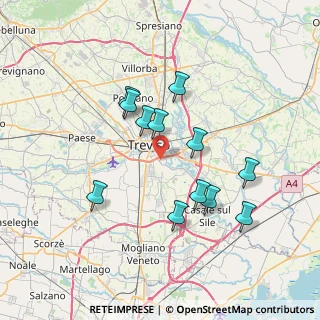 Mappa Strada Sant'Antonino, 31100 Treviso TV, Italia (6.575)