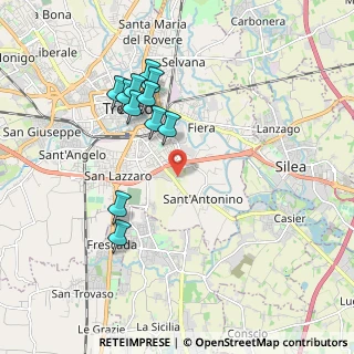 Mappa Strada Sant'Antonino, 31100 Treviso TV, Italia (1.82636)