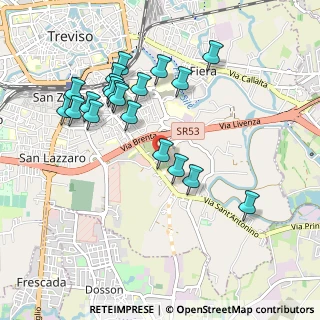 Mappa Strada Sant'Antonino, 31100 Treviso TV, Italia (0.9655)