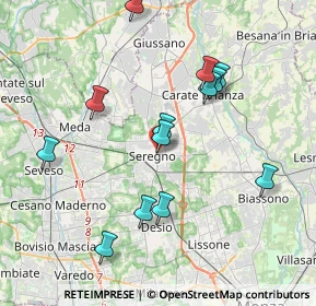 Mappa C.so Giacomo Matteotti, 20831 Seregno MB, Italia (3.82462)