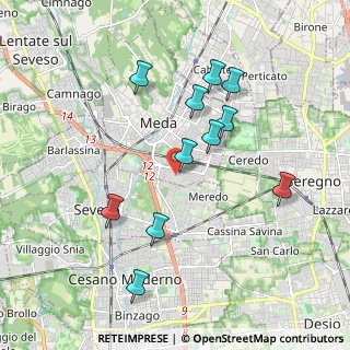 Mappa Via Tagliamento, 20821 Meda MB, Italia (1.84273)