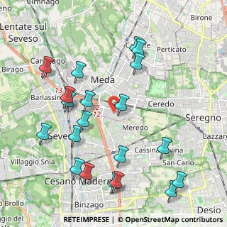 Mappa Via Tagliamento, 20821 Meda MB, Italia (2.3275)