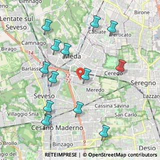 Mappa Via Tagliamento, 20821 Meda MB, Italia (2.24923)