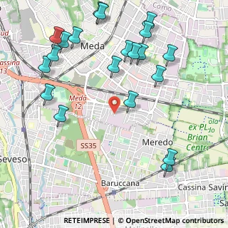 Mappa Via Tagliamento, 20821 Meda MB, Italia (1.2745)