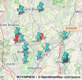 Mappa Via Gaetano Ratti, 20855 Lesmo MB, Italia (4.77158)