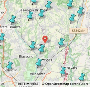 Mappa Via Gaetano Ratti, 20855 Lesmo MB, Italia (6.288)