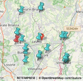 Mappa Via Gaetano Ratti, 20855 Lesmo MB, Italia (4.576)