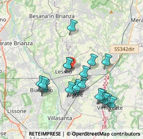 Mappa Via Gaetano Ratti, 20855 Lesmo MB, Italia (3.514)