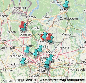 Mappa Via Milite Ignoto, 20831 Seregno MB, Italia (15.93938)