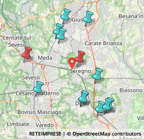 Mappa Via Milite Ignoto, 20831 Seregno MB, Italia (4.31769)