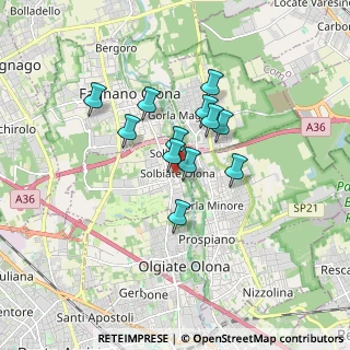 Mappa Via Sant' Antonino, 21058 Solbiate Olona VA, Italia (1.21667)