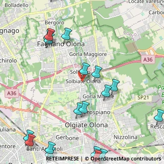 Mappa Via Sant' Antonino, 21058 Solbiate Olona VA, Italia (3.1095)