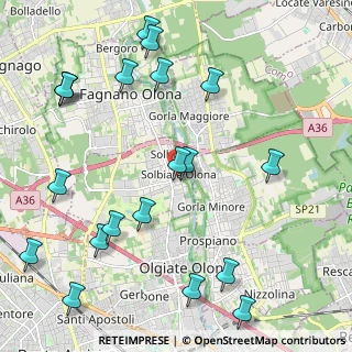 Mappa Via Sant' Antonino, 21058 Solbiate Olona VA, Italia (2.6855)