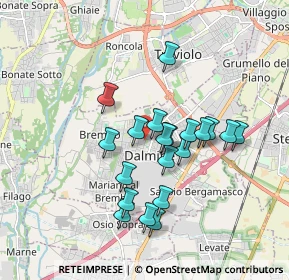Mappa Via J.F. Kennedy, 24044 Dalmine BG, Italia (1.527)